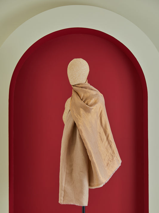 Wool Reversible Zari Stole