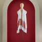 Panchvati White and Brick Red Stole