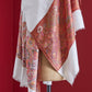 Panchvati White and Brick Red Stole