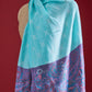 Panchvati Light Teal and Purple Stole