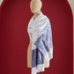 Panchvati White and Purple Stole