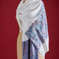 Panchvati White and Purple Stole