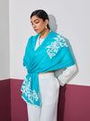 Firozi with White Applique