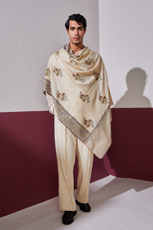 Paisely Stripe pashmina shawl