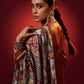 Model is wearing Kalam-e-Mehfil Pashmina Shawl by shaza.