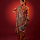 Model is wearing the Jashn pashmina shawl by Shaza. 