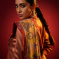 Model is wearing the Jashn pashmina shawl by Shaza. 