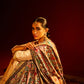 Model is wearing Rajmanoranjan Pashmina Shawl by shaza. 