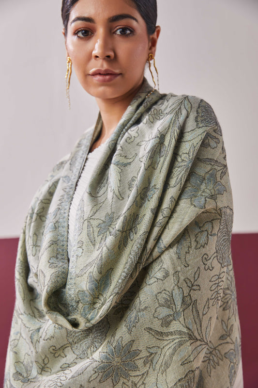 Panchvati  Mint Green Stole