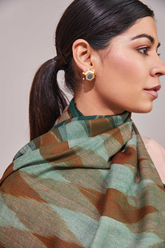Pashmina Ekkat Shawl in self weave