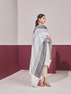 White and silver grey
