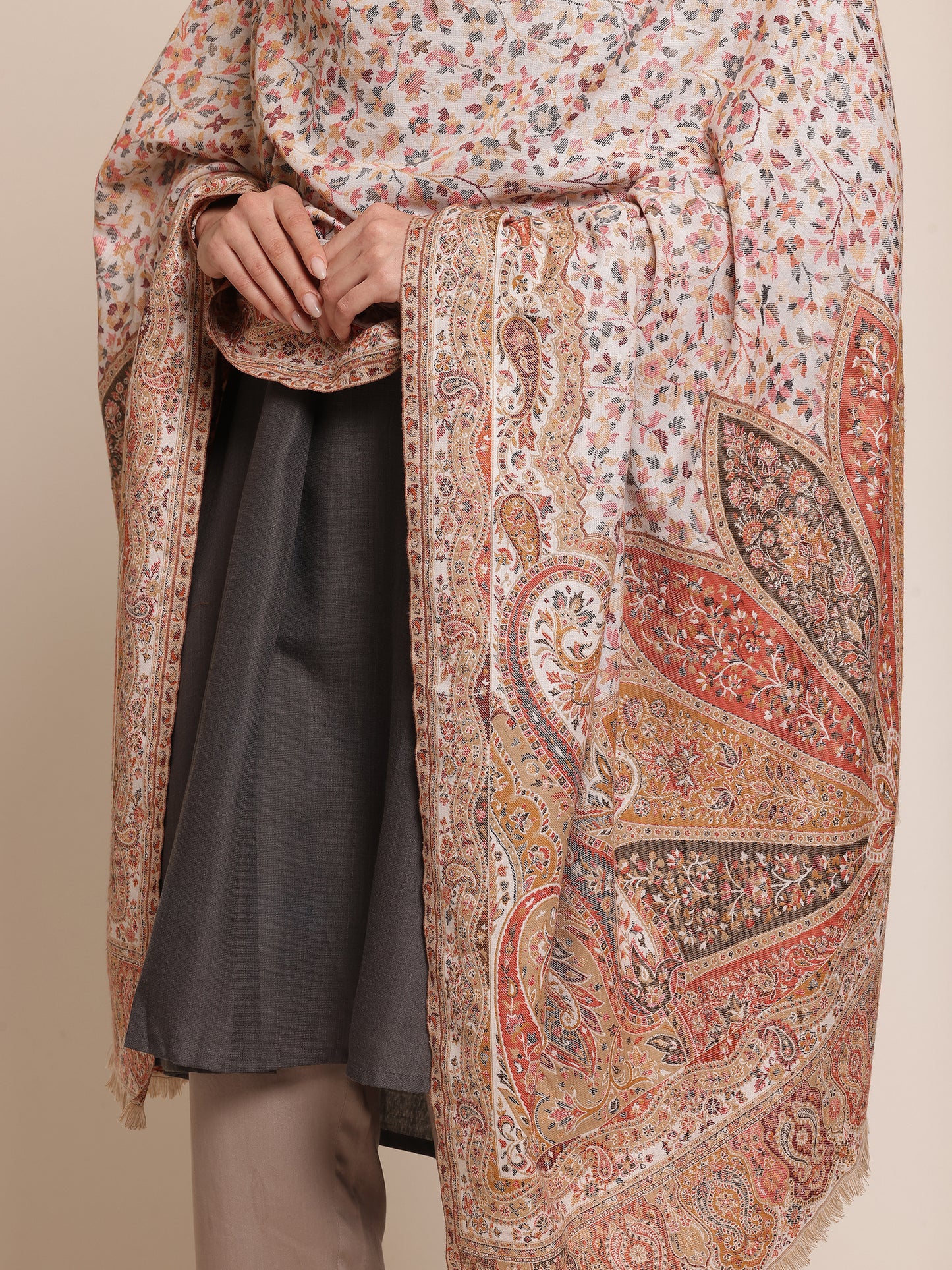 Antique Kani Wool Shawl