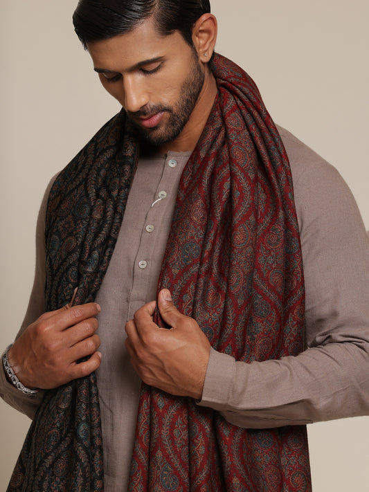 Reversible Men’s Kani Jamawar Shawl