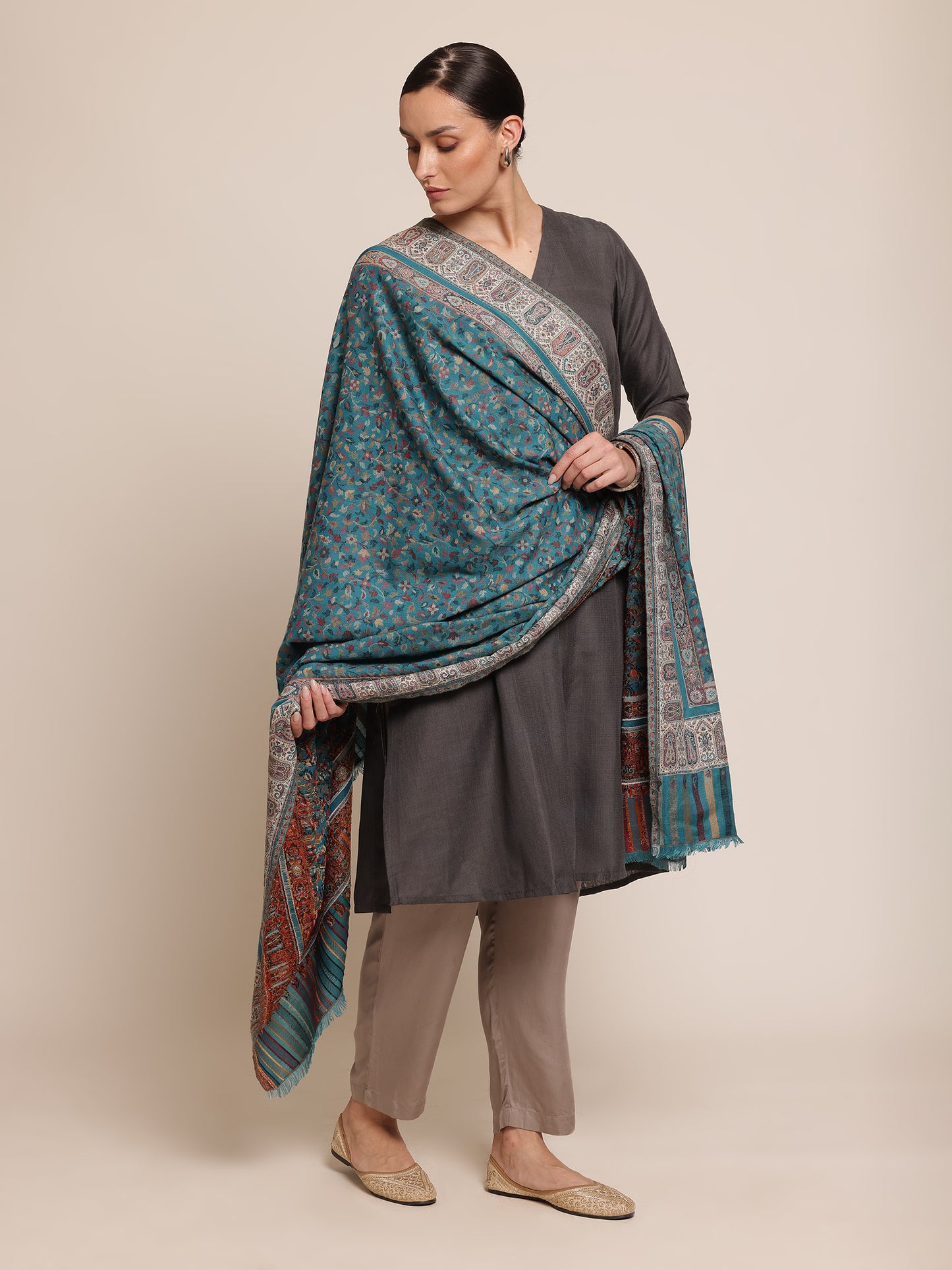 Antique Kani Wool Shawl