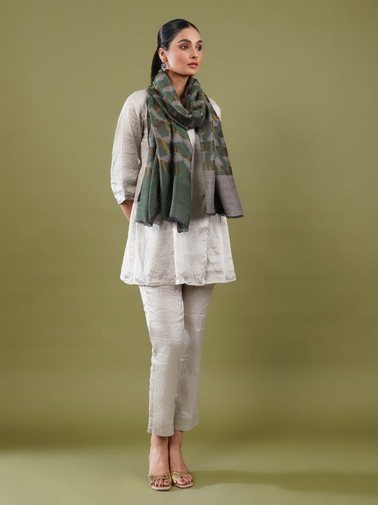 Samia Zari Woolen Stole