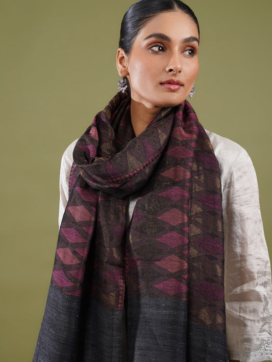 Samia Zari Woolen Stole