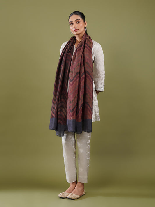 Samia Zari Woolen Stole