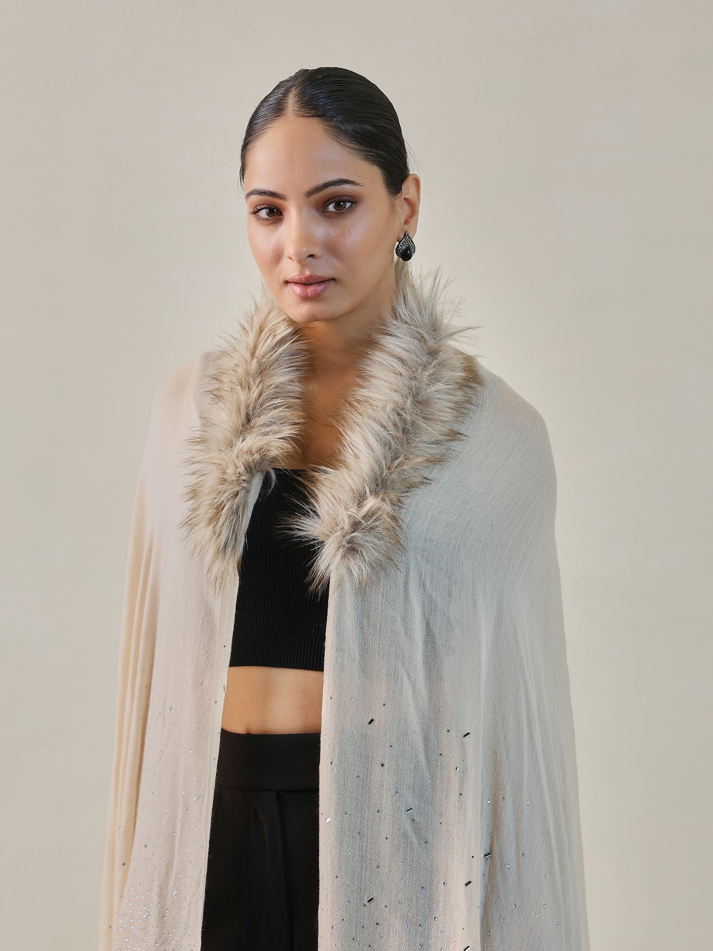 Fur Cashmere Capes