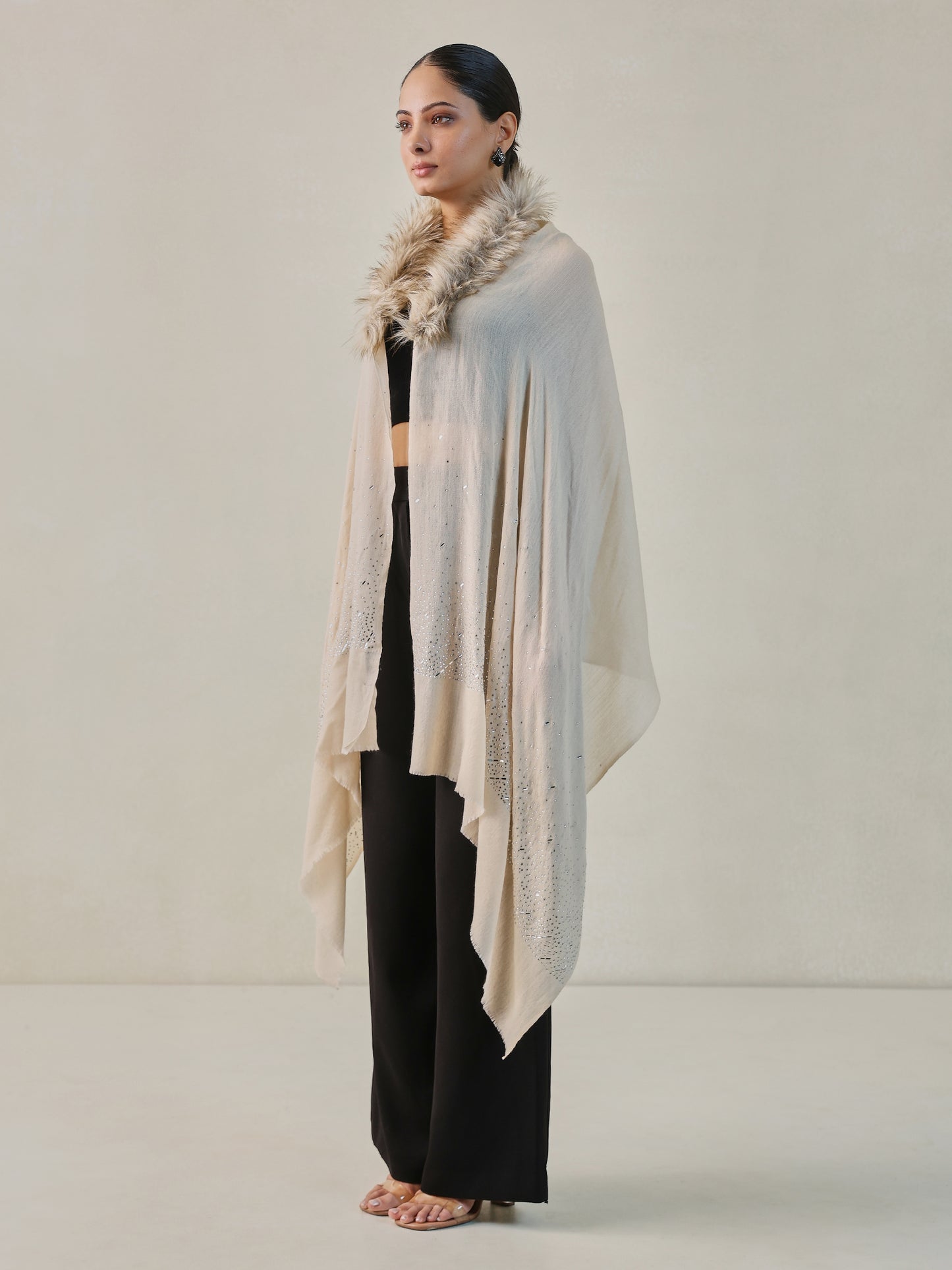 Fur Cashmere Capes