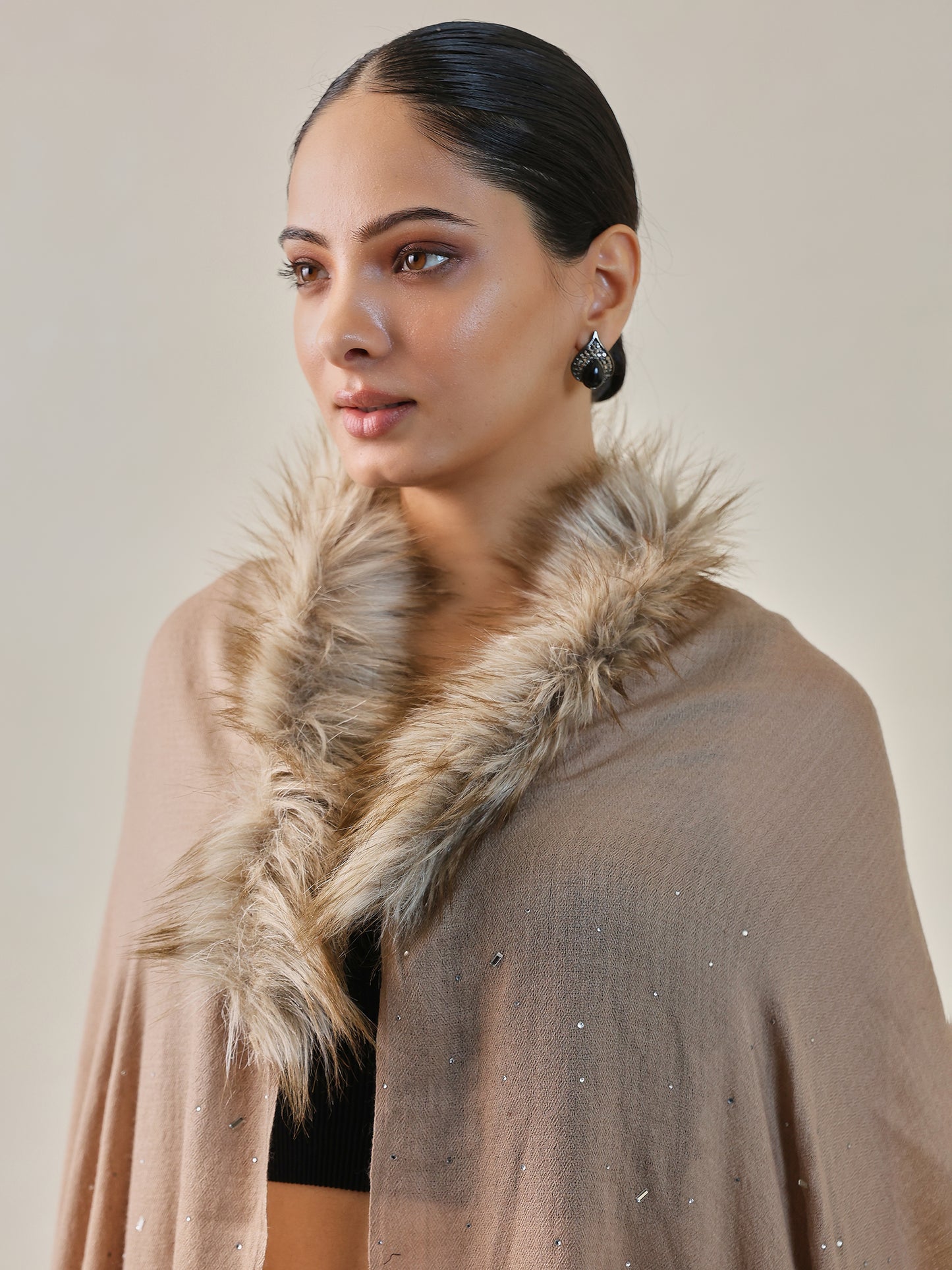 Fur Cashmere Capes