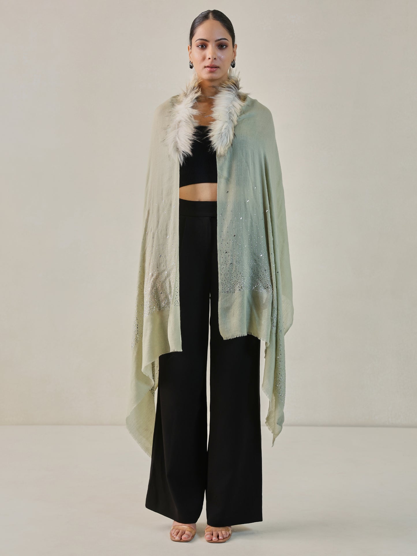 Fur Cashmere Capes