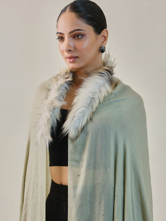 Fur Cashmere Capes