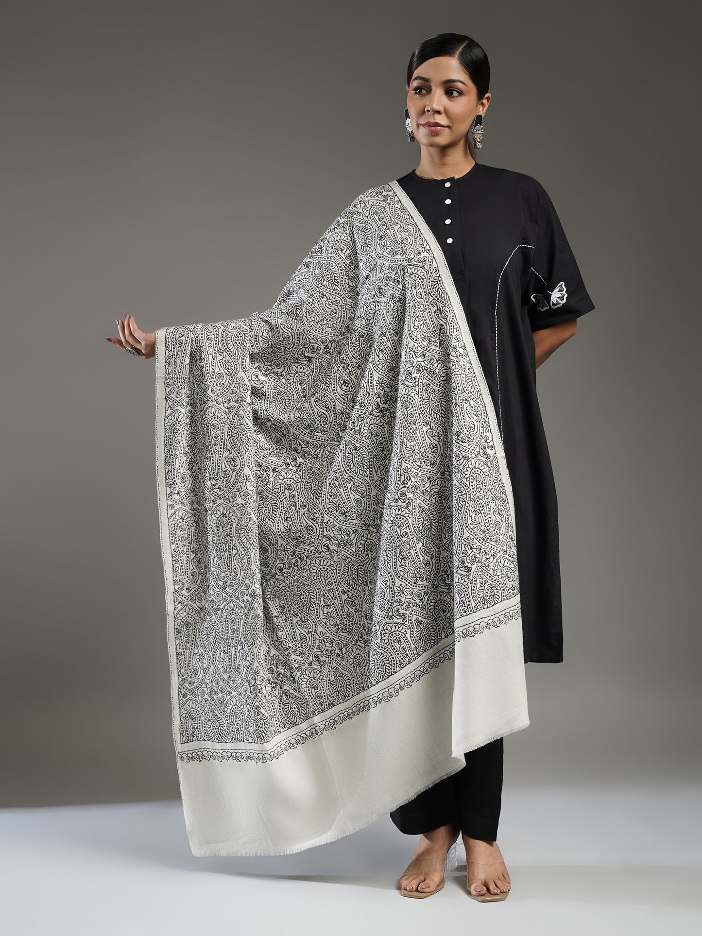 Cashmere Jama Embroidered Shawl