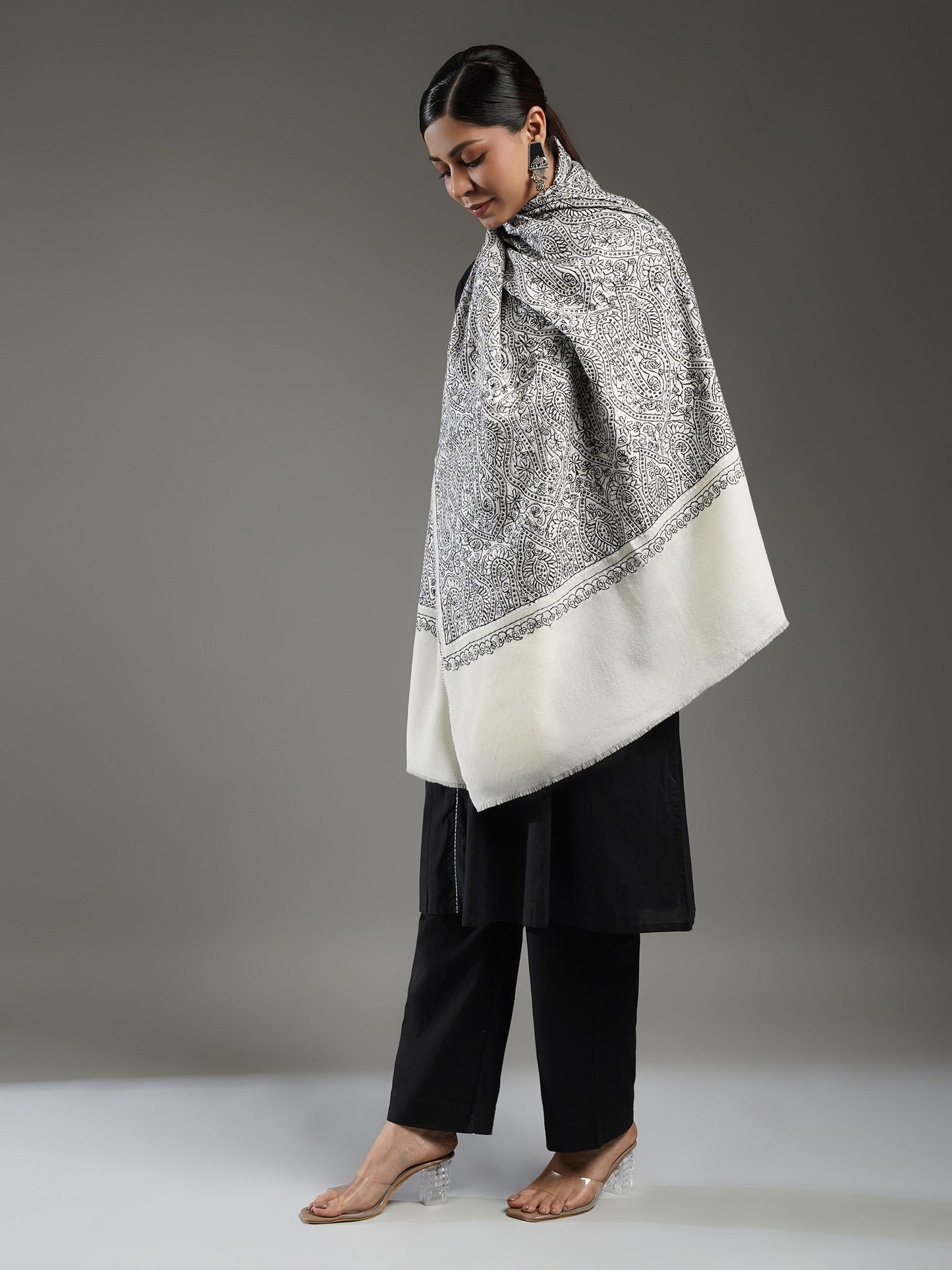 Cashmere Jama Embroidered Shawl