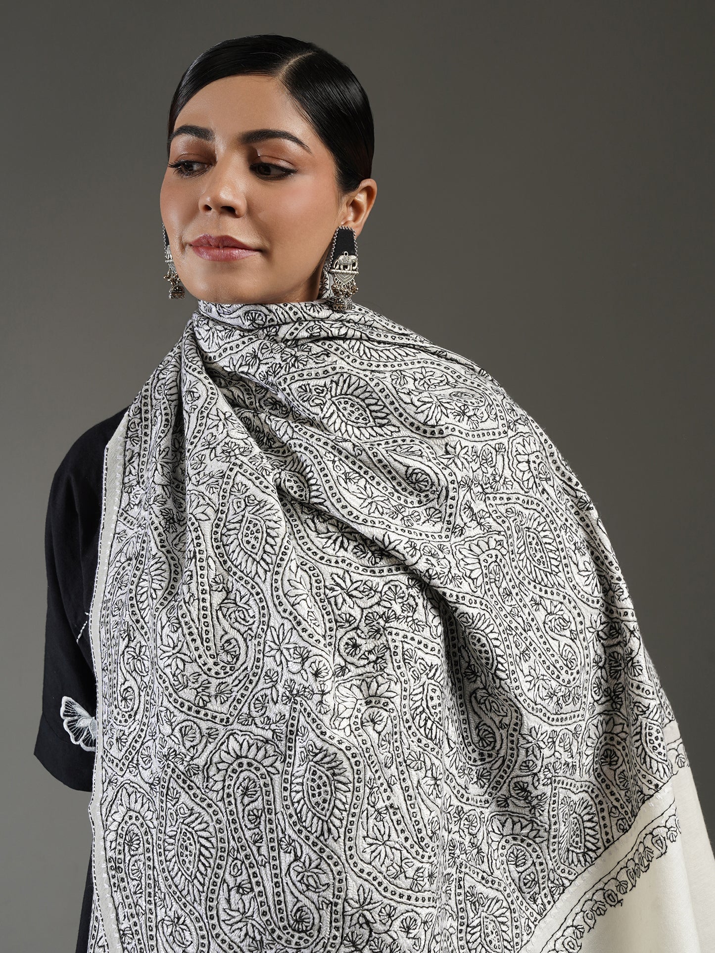 Cashmere Jama Embroidered Shawl