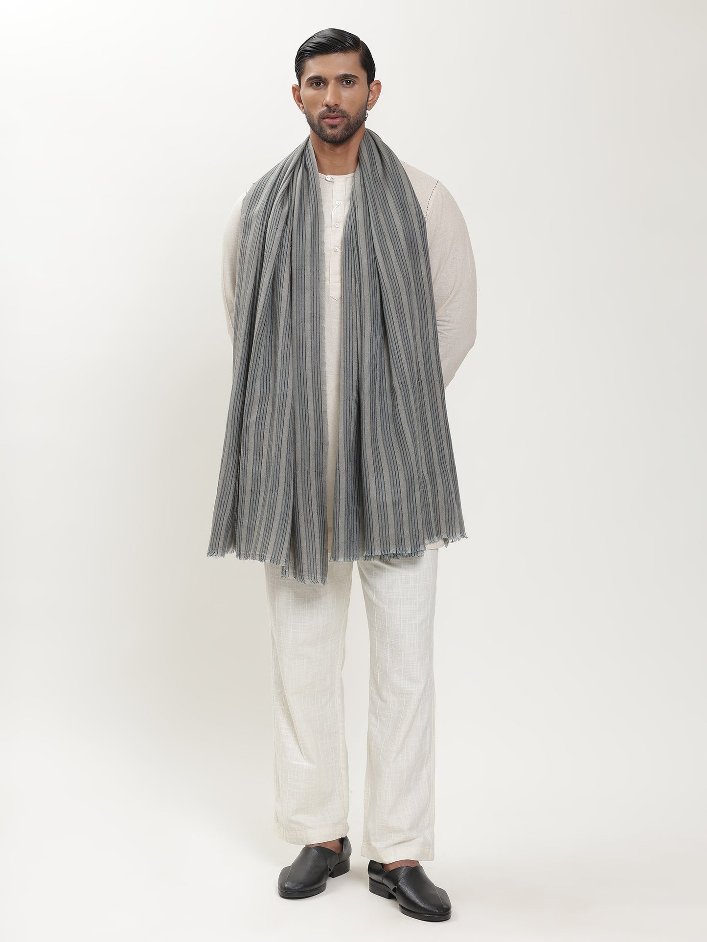 Pashmina stripe shawl