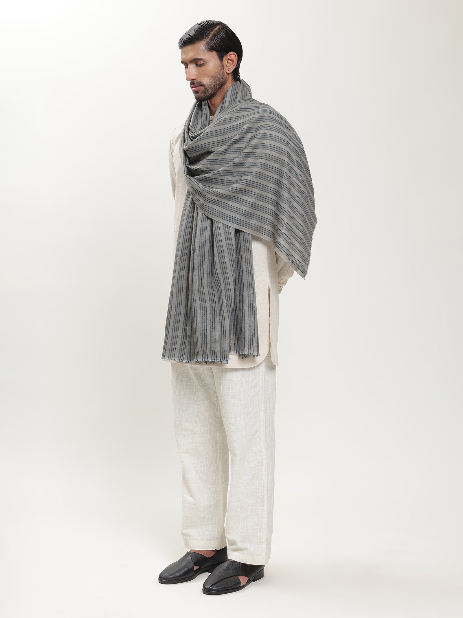 Pashmina stripe shawl