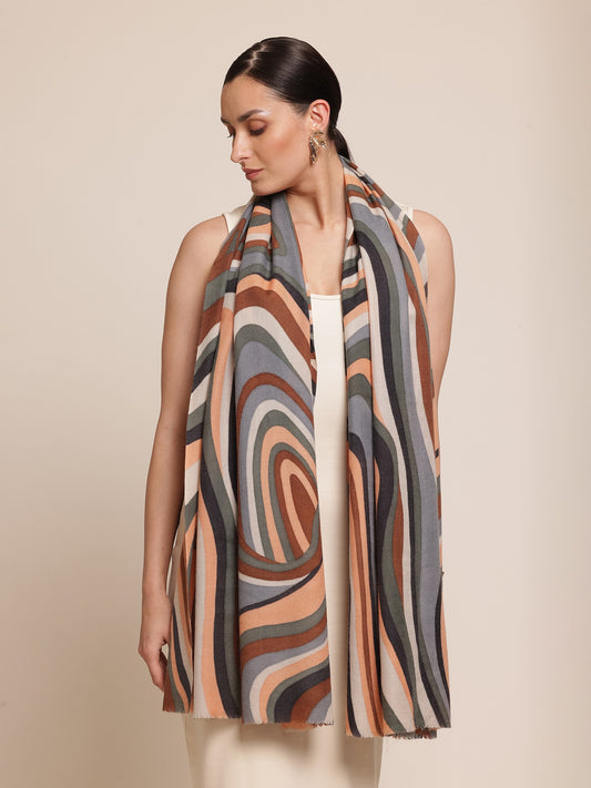 Disruption Pashmina Stole