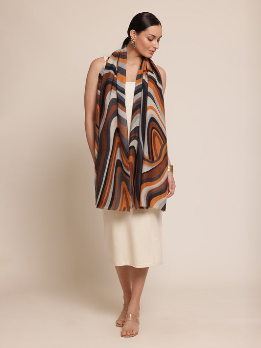 Disruption Pashmina Stole