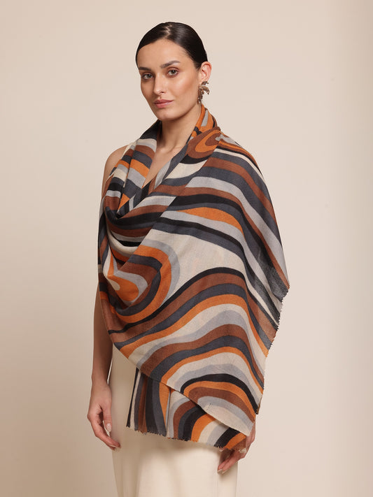 Disruption Pashmina Stole
