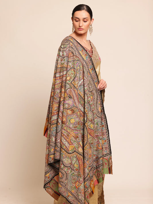 Gulzar Kalamkari Pashmina Shawl