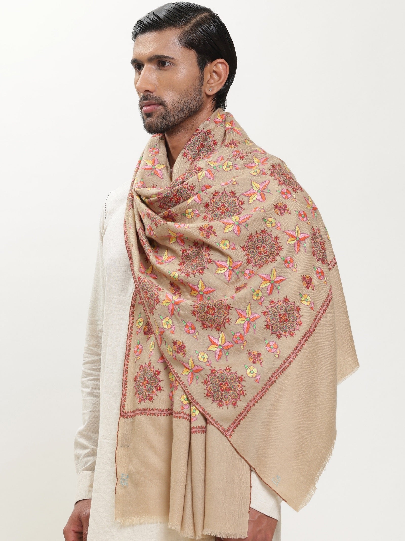 Men's Pure Pashmina Shawls – Heritage Luxury in Every Thread