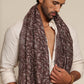 Man wearing a patterned stole
