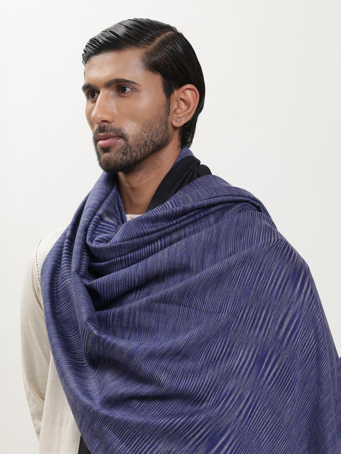 Ikat Shawl in Self Weave