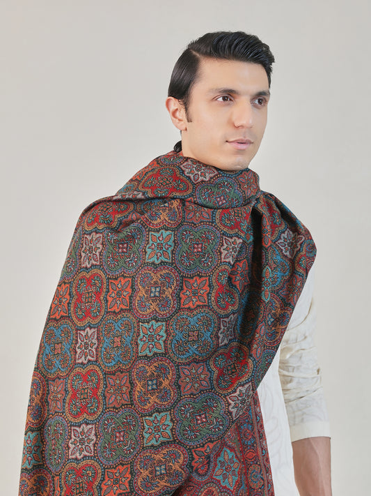 Reversible Men’s Kani Jamawar Shawl