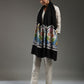Black Kalamkari Border Stole