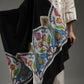 Black Kalamkari Border Stole
