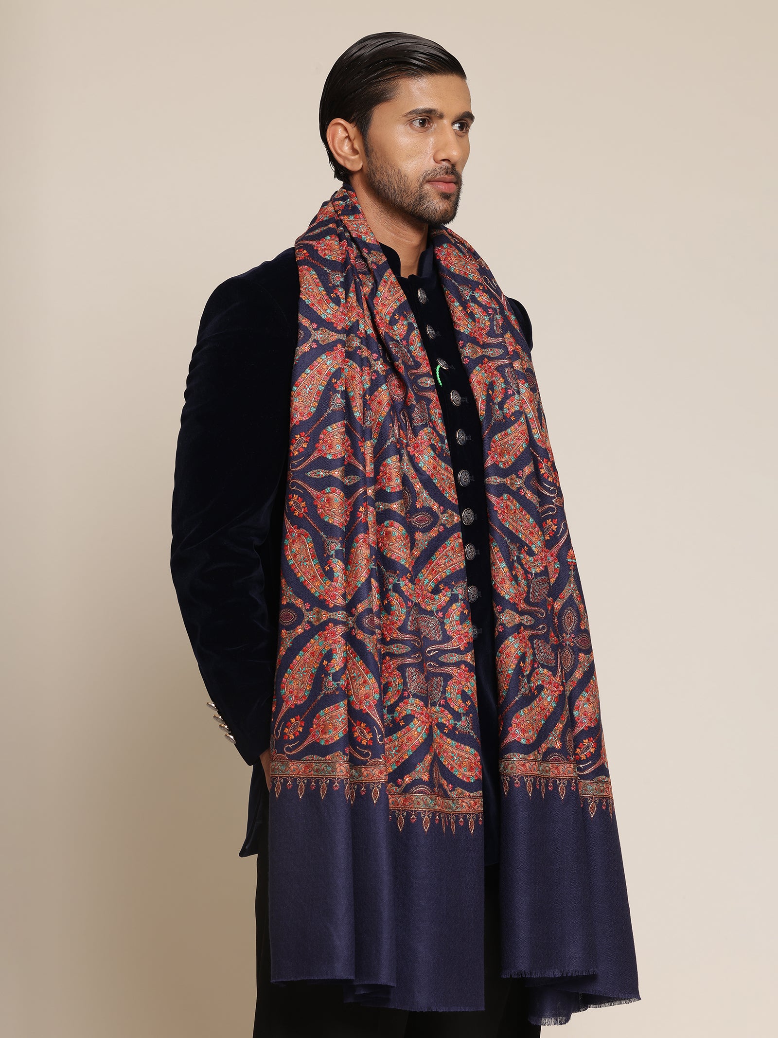 Kalamkari Pashmina Shawl