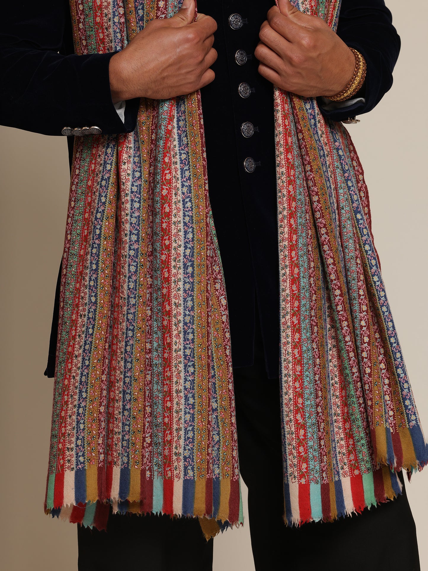 Kalamkari Pure Pashmina Shawl
