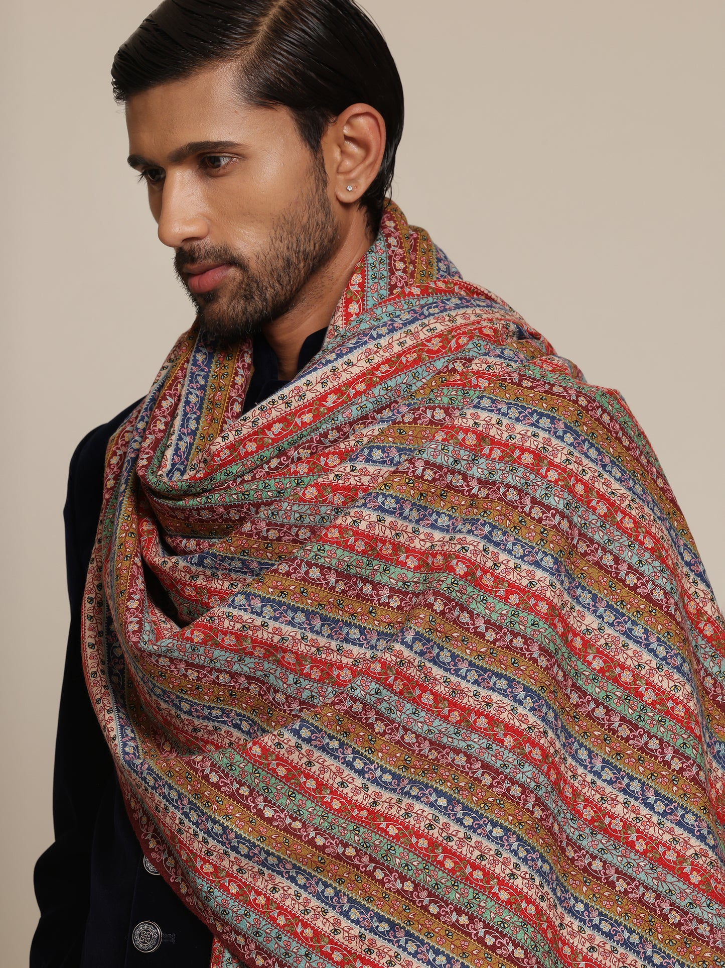 Kalamkari Pure Pashmina Shawl