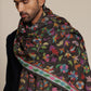 Charcoal black kani shawl