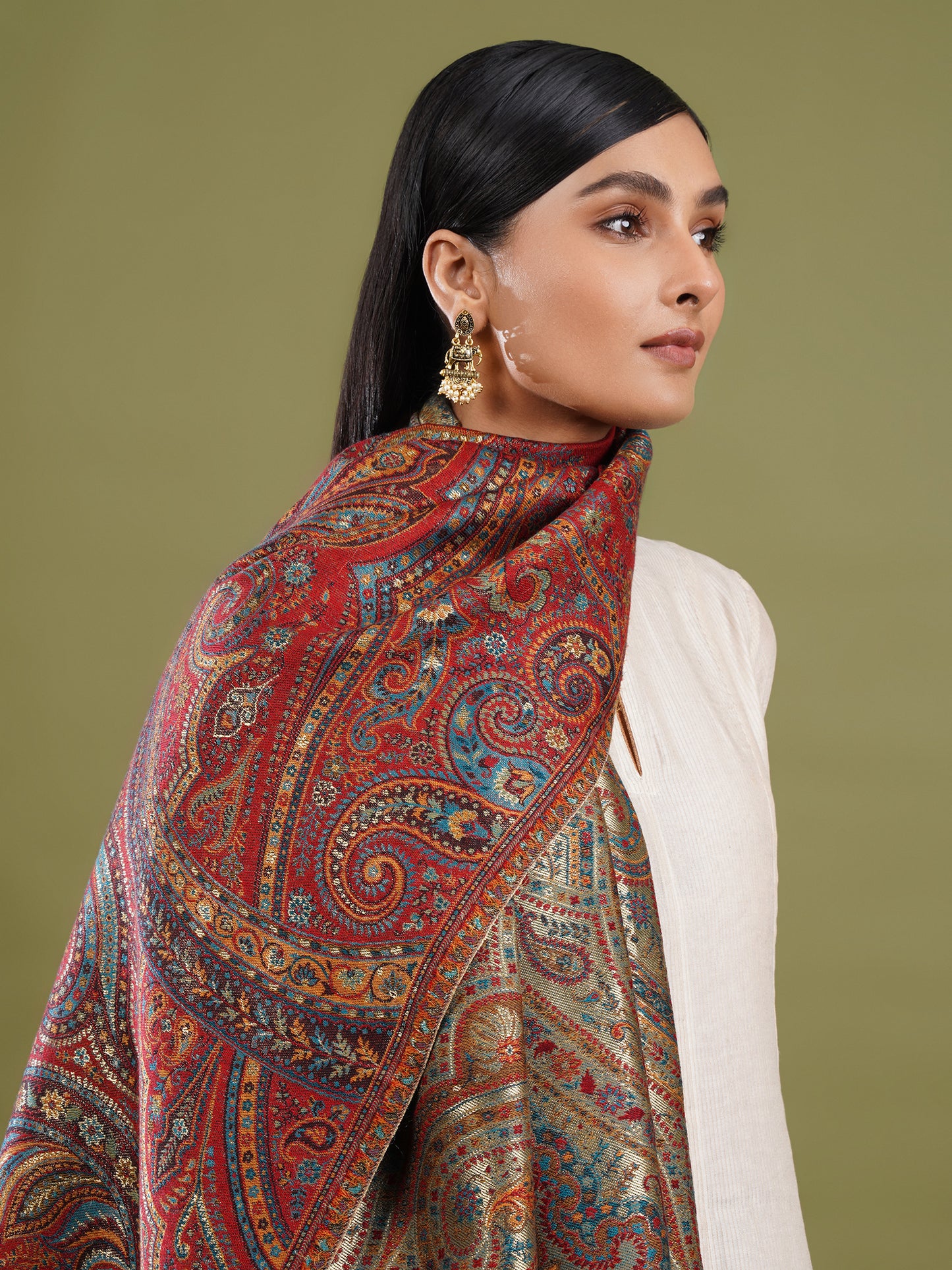 Noor-e-Jamawar Kani Shawl
