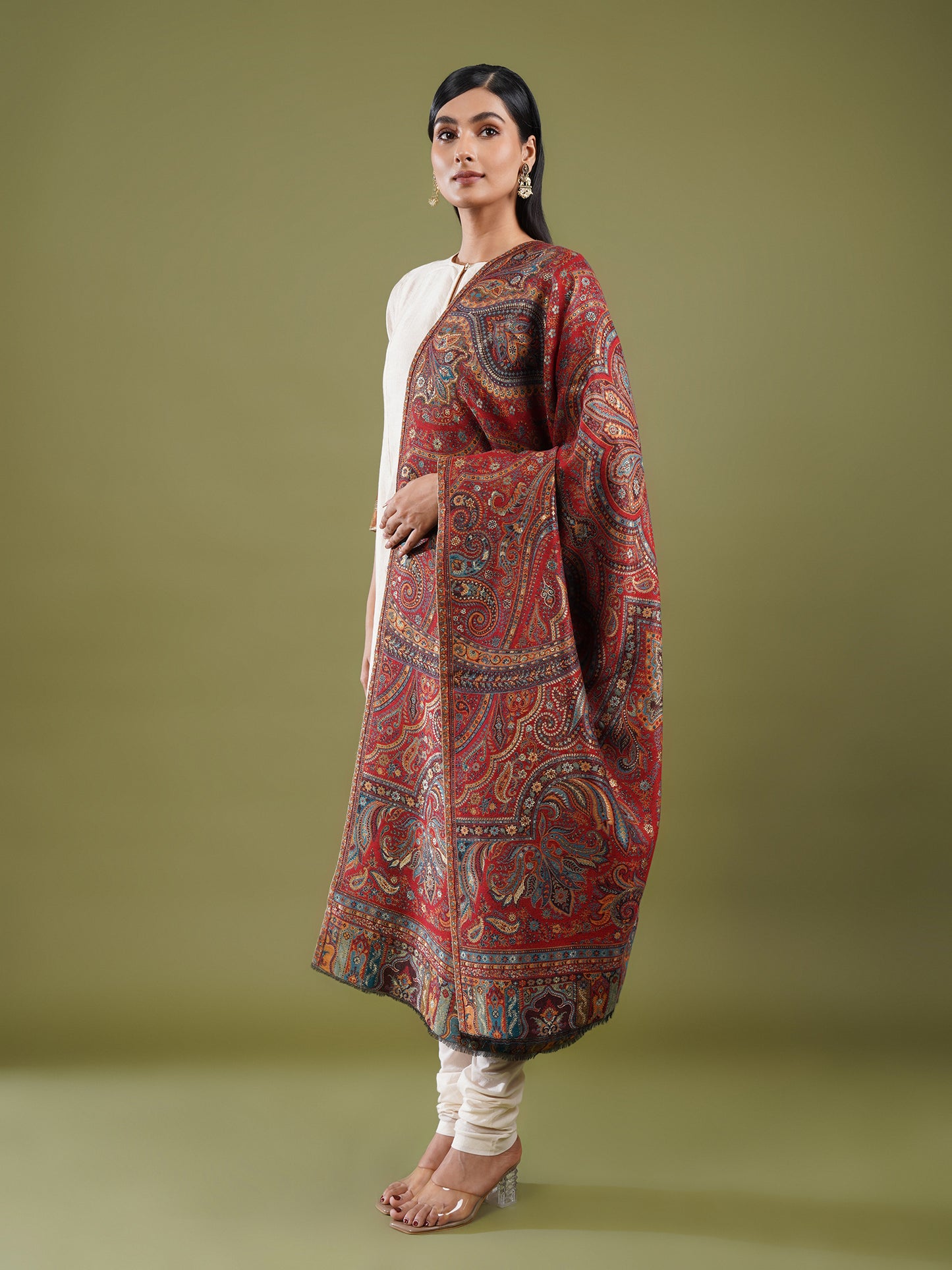 Noor-e-Jamawar Kani Shawl