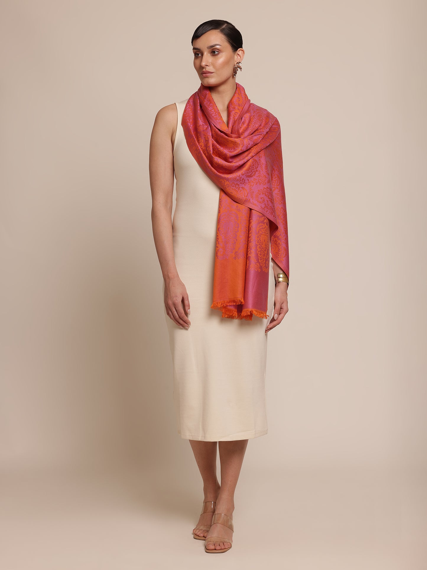 Reversible Kani Woolen Stole