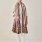 Men Ikat Kalamkari Border Shawl