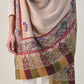 Men Ikat Kalamkari Border Shawl